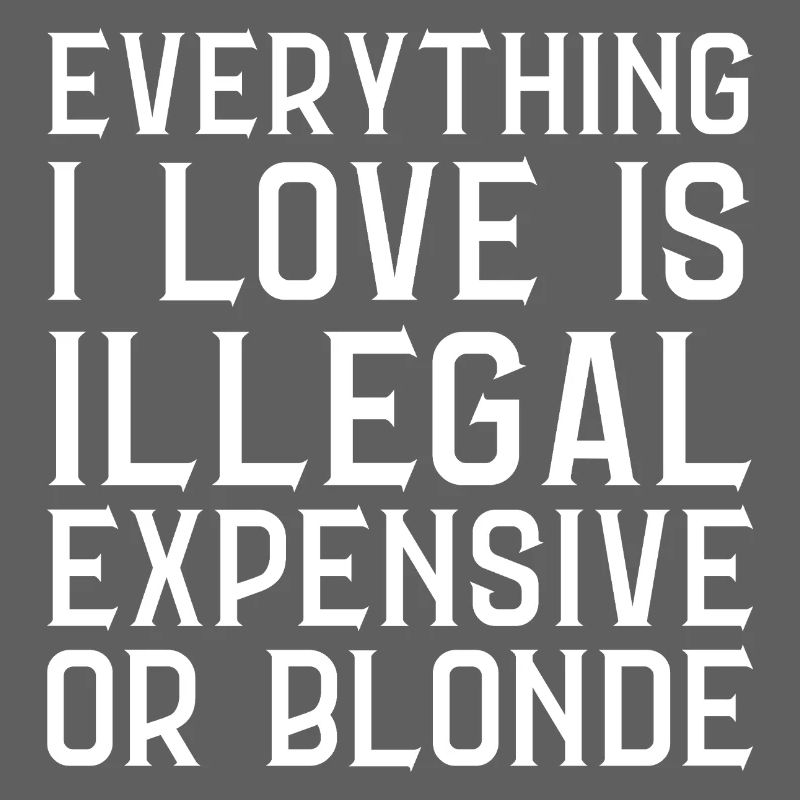 Alles, was ich liebe, ist illegal Lieber oder blond (Rücken)