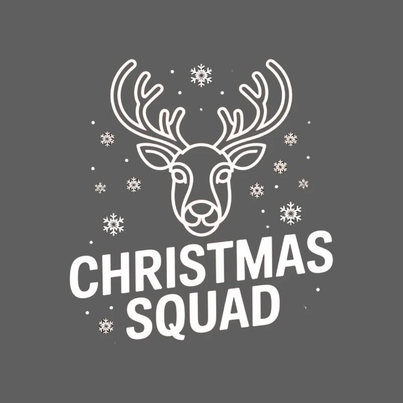 Weihnachts Reh Squad Neon