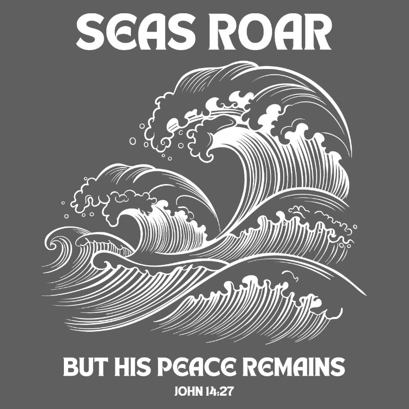 Le rugissement des mers - Jean 14:27 Conception