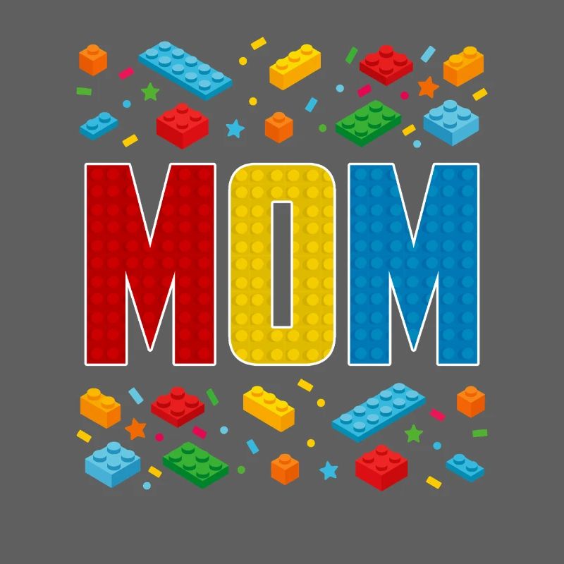 Maman brique constructeur créatif maternité bloc amant