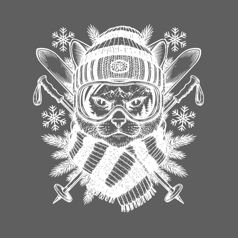 Ski chat Illustration Ski