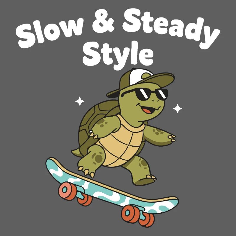 Langsam Skate Schildkröte