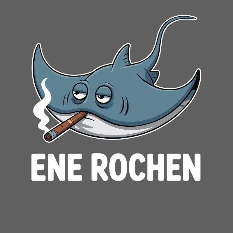 Ene Rochen Raucher Spruch Zigarette Kippe Rauchen