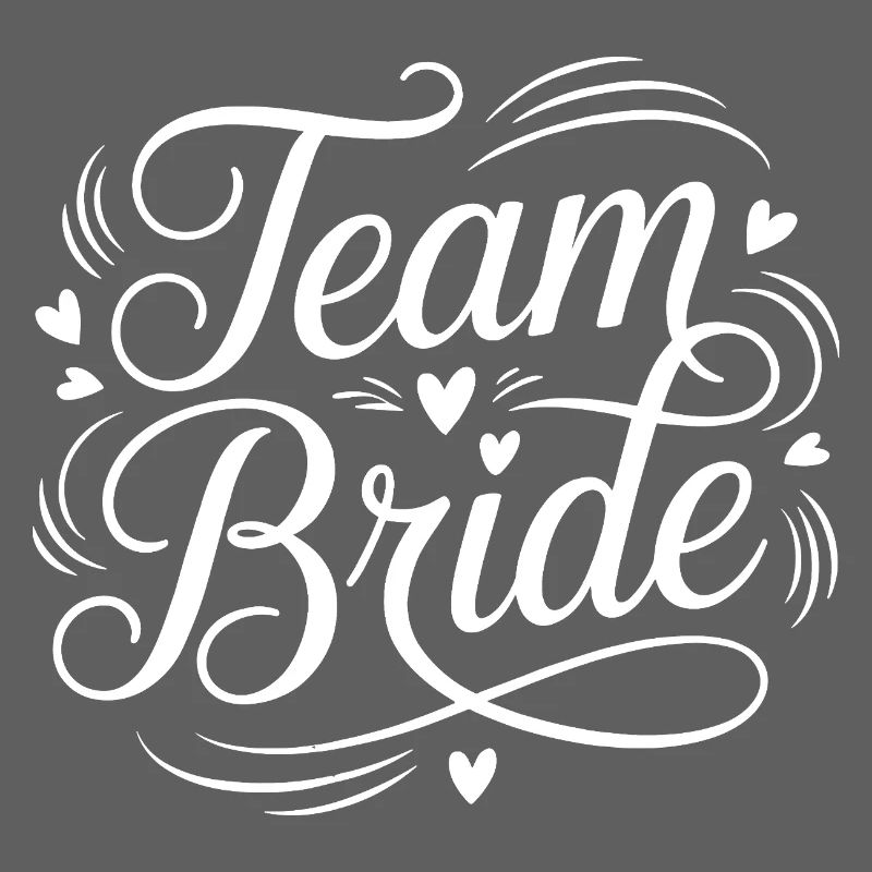 Team Bride Script Motif