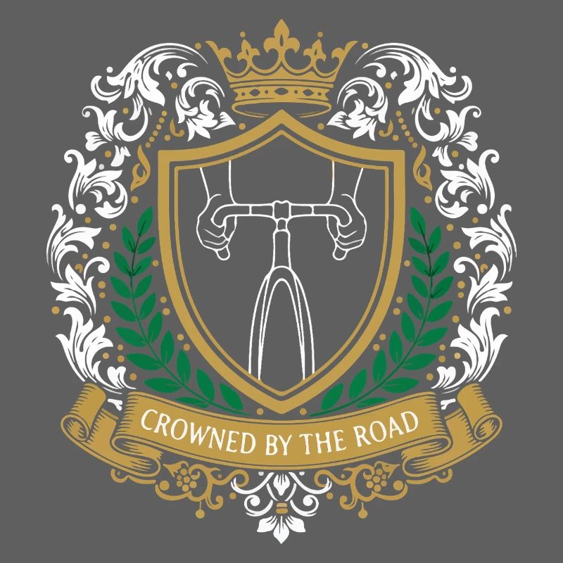 Emblème du blason royal du cyclisme