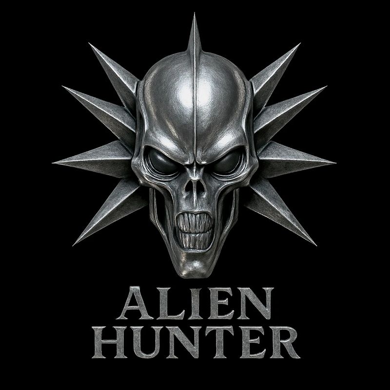 Alien Hunter Schädel-Emblem