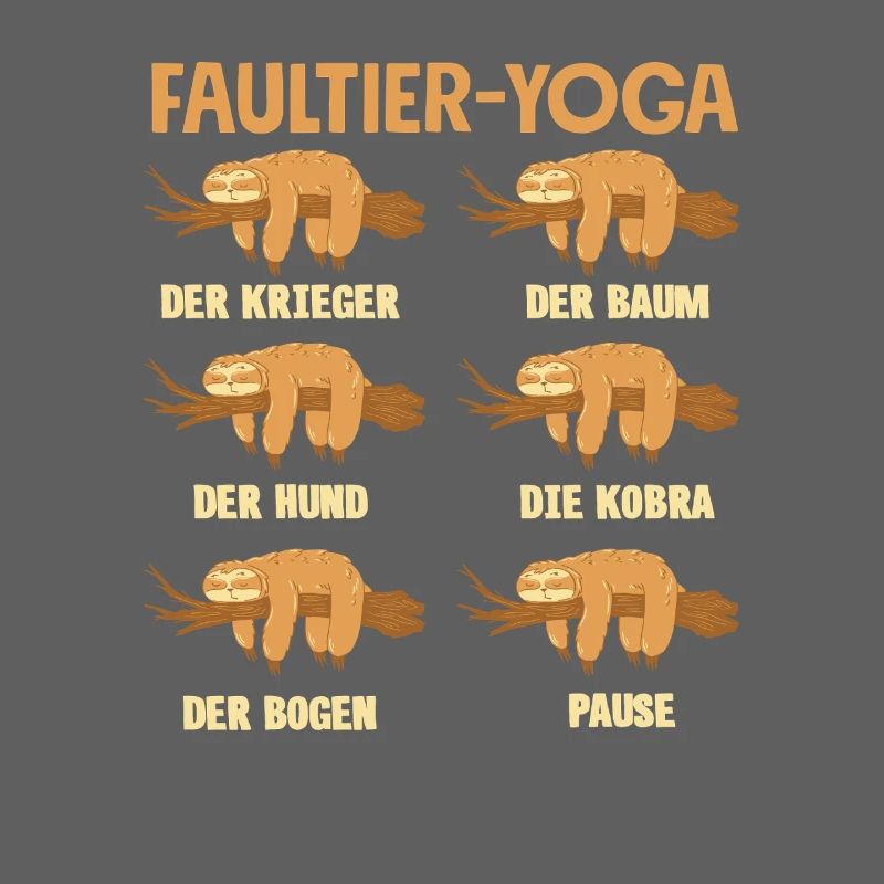 Faultier Yoga Routine Sport Geschenk