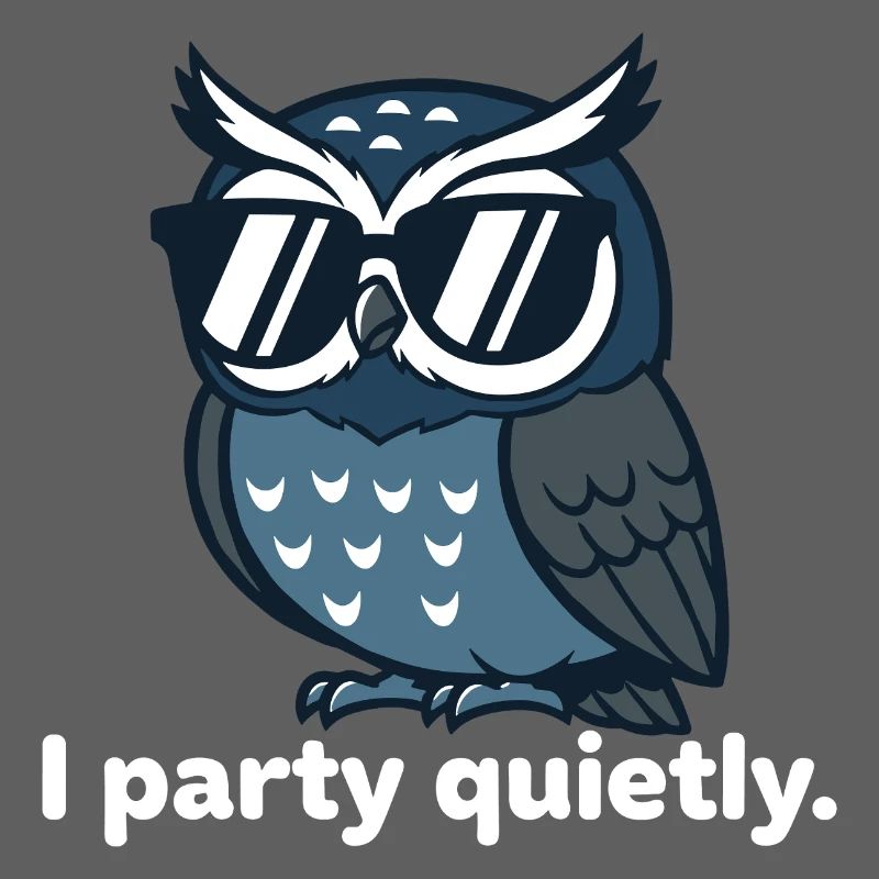 Coole Eule mit Sonnenbrille