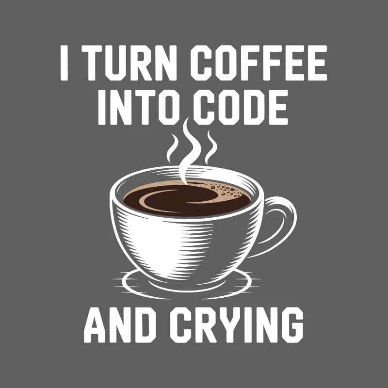 Coffee and programming debugging humor for Softwar