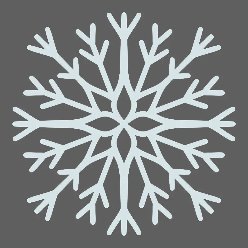 Icy Geometric Snowflake