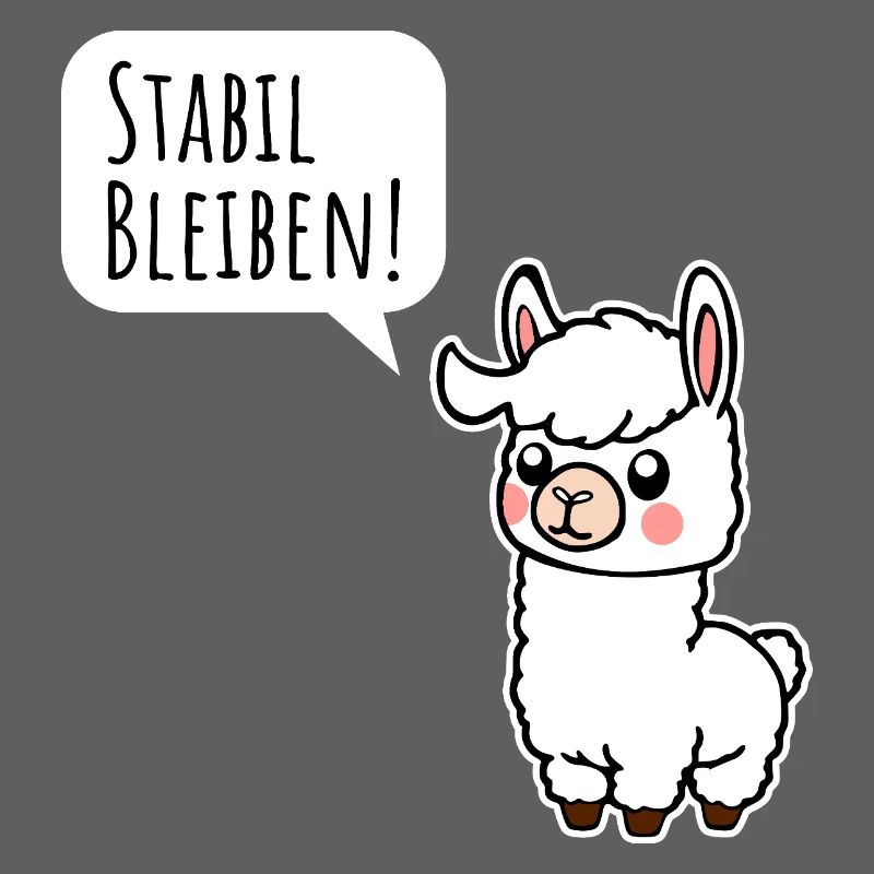 Le petit lama reste stable ! Reste stable aussi !