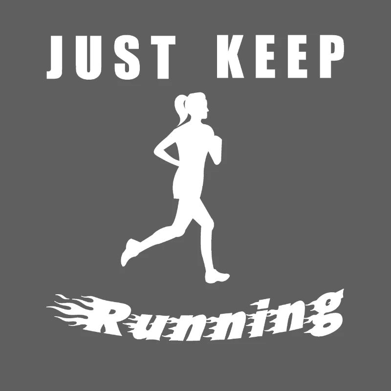 Just Keep Running – Runner Silhouette