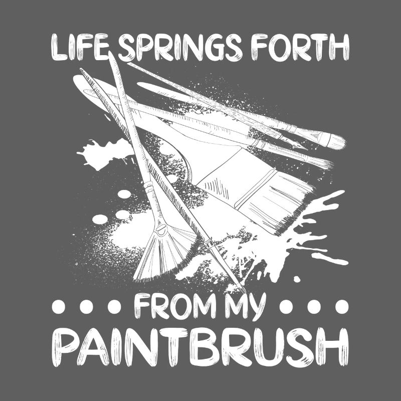 Funny Art Painter Life Springs Forth Drawing
