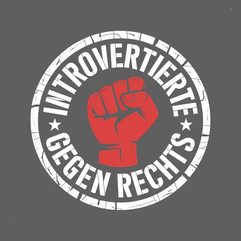 Introvertierte gegen Rechts - Antifascist Merch