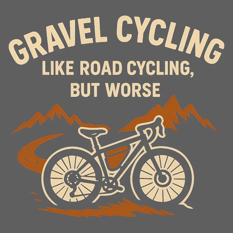 Randonnée de Cyclisme de Gravier en Montagne