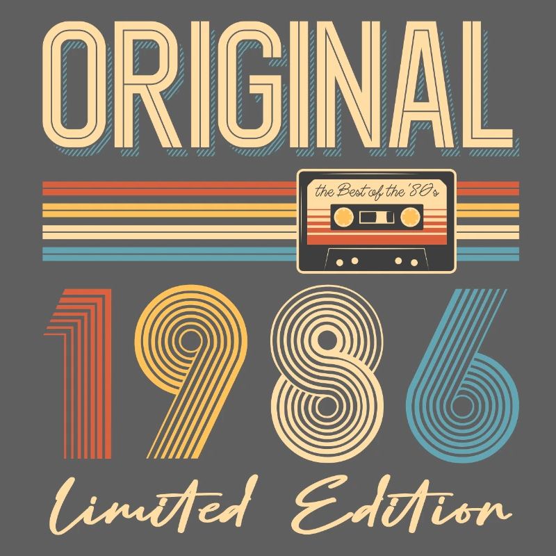 40-jähriges Jubiläum Originalgeschenk 1986