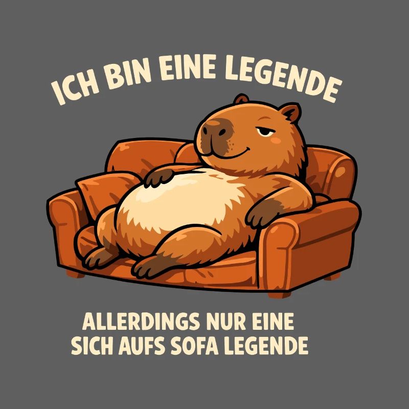 Sofa legend: relaxed capybara