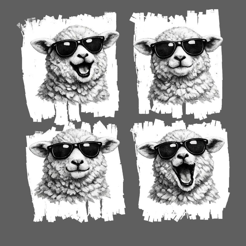 Quatuor de lunettes de soleil mouton