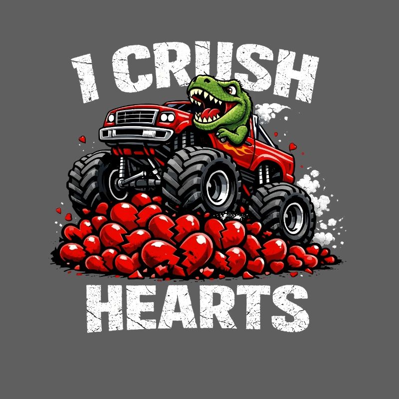 La Saint-Valentin : J’écrase des cœurs T-Rex Dinosaure