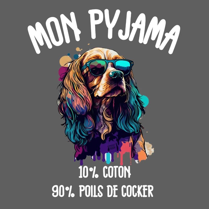 Pyjama Chien Cocker Drôle