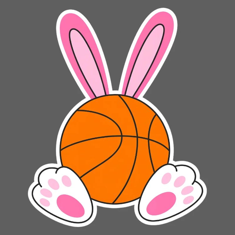 Design de lapins de basket de Pâques