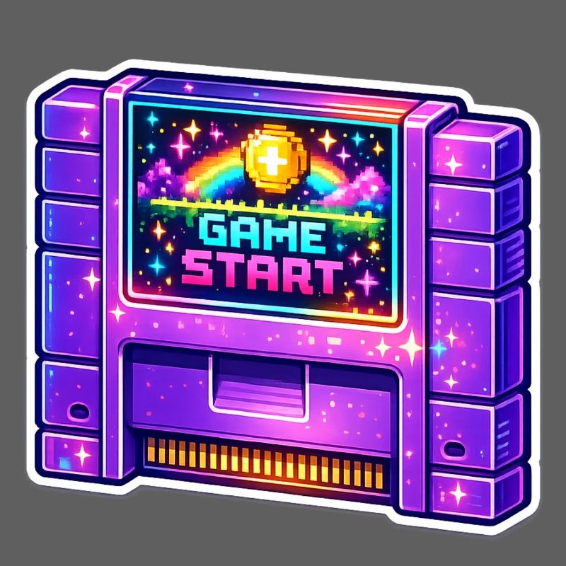 Néon Retro Arcade Start