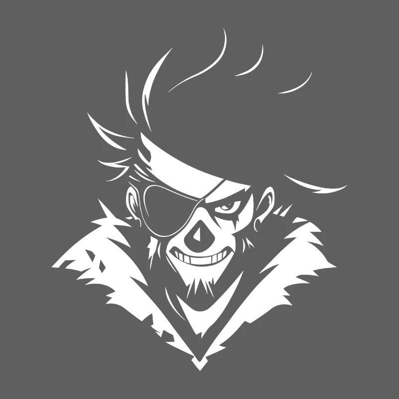 Pirate Skull with Eye Patch – Urban Skull