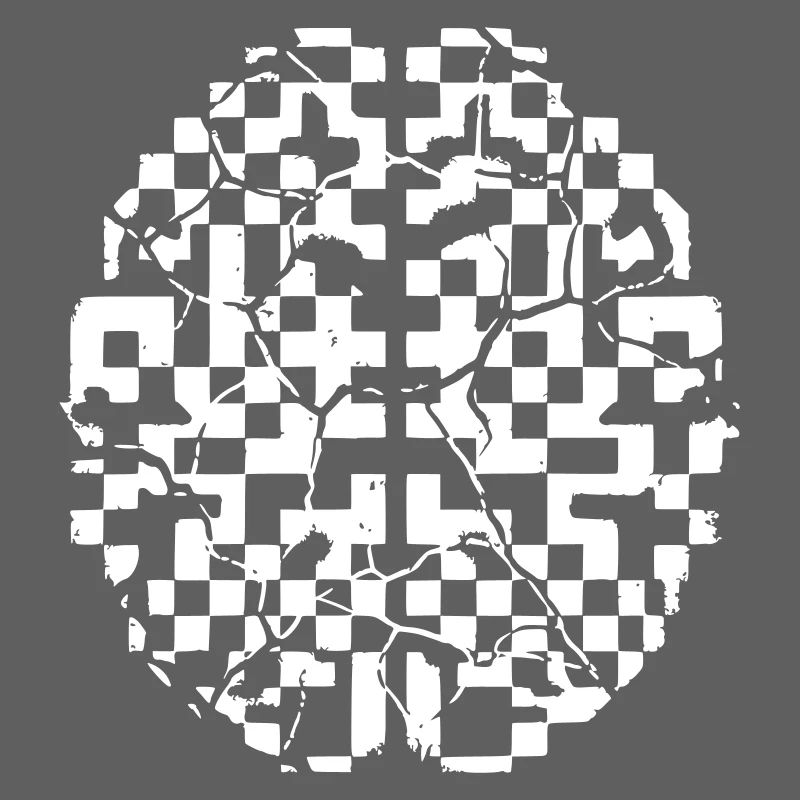 Defektes Gehirn Glitch Risse