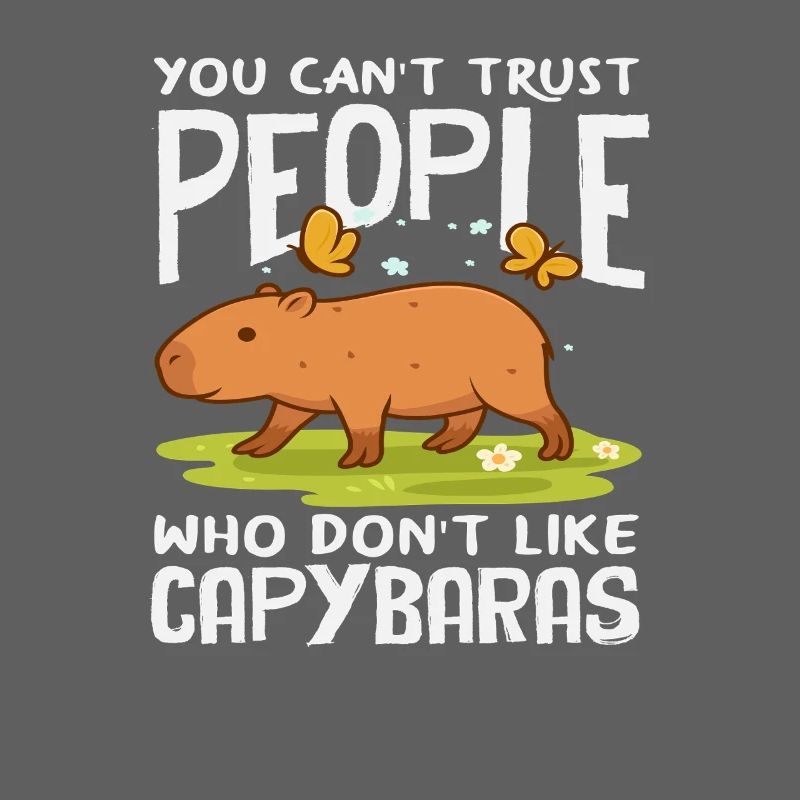 Amant de capybara Amant drôle d’animaux mignon