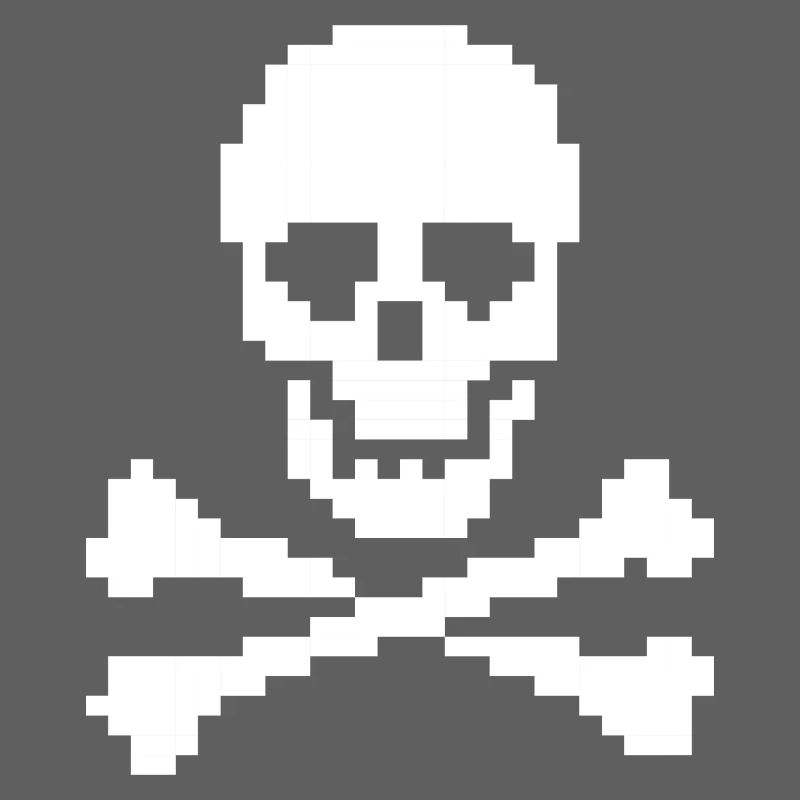 Os croisés du crâne pixel