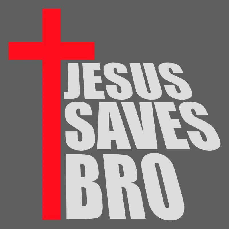 Jesus Saves Bro Lustig Religiös Spruch Glaube Logo
