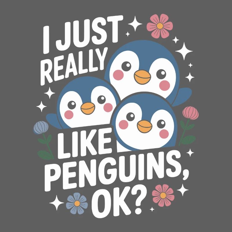 Pinguin Trio Spruchbild