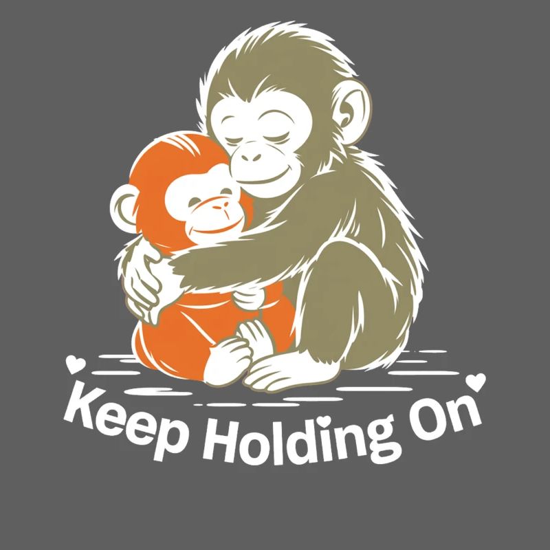Keep Holding On Monkey Hug