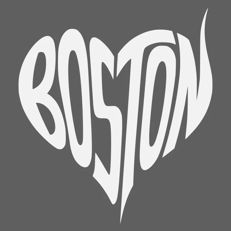 Typographie du cœur de Boston
