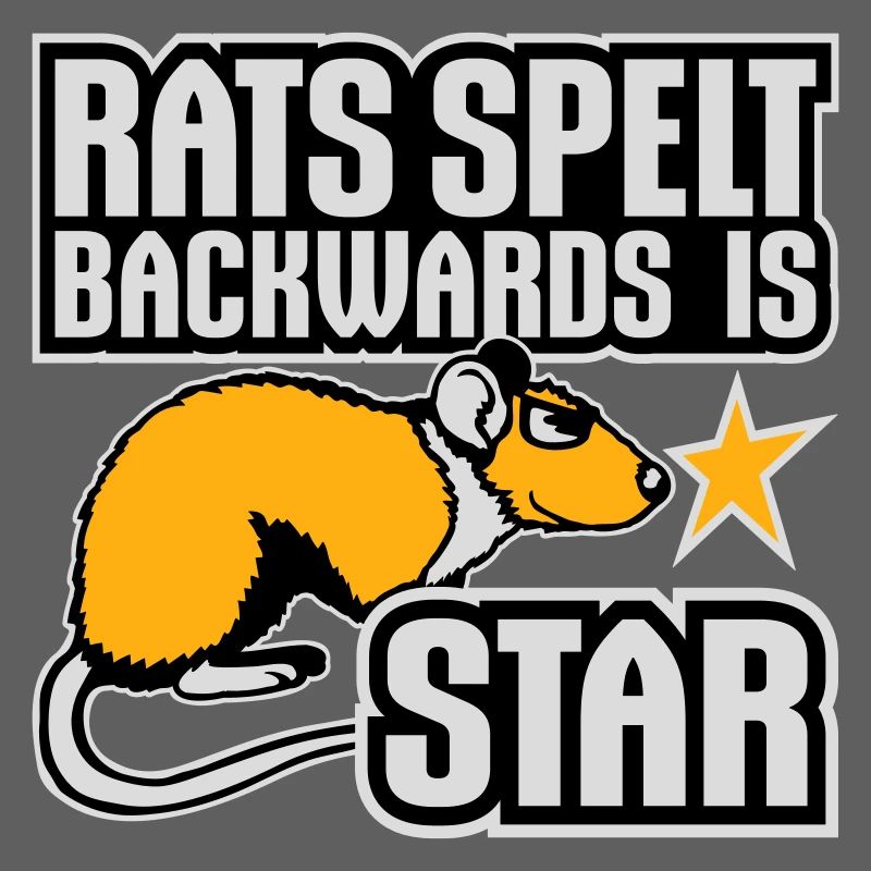 Rats Orthographié à l’envers est Star Lustiger Ratte Spruch