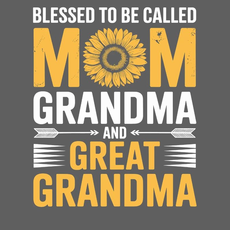 Mama Großmutter Sonnenblumen Design
