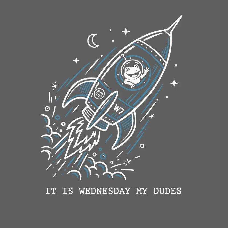 C’est mercredi, mon mème de l’astronaute grenouille spatiale