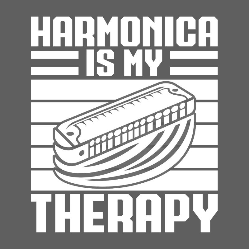 Harmonica Musican Is My Therapy Harmonica