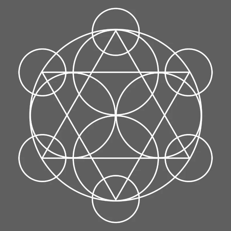 Metatron's Cube Geometric Mandala