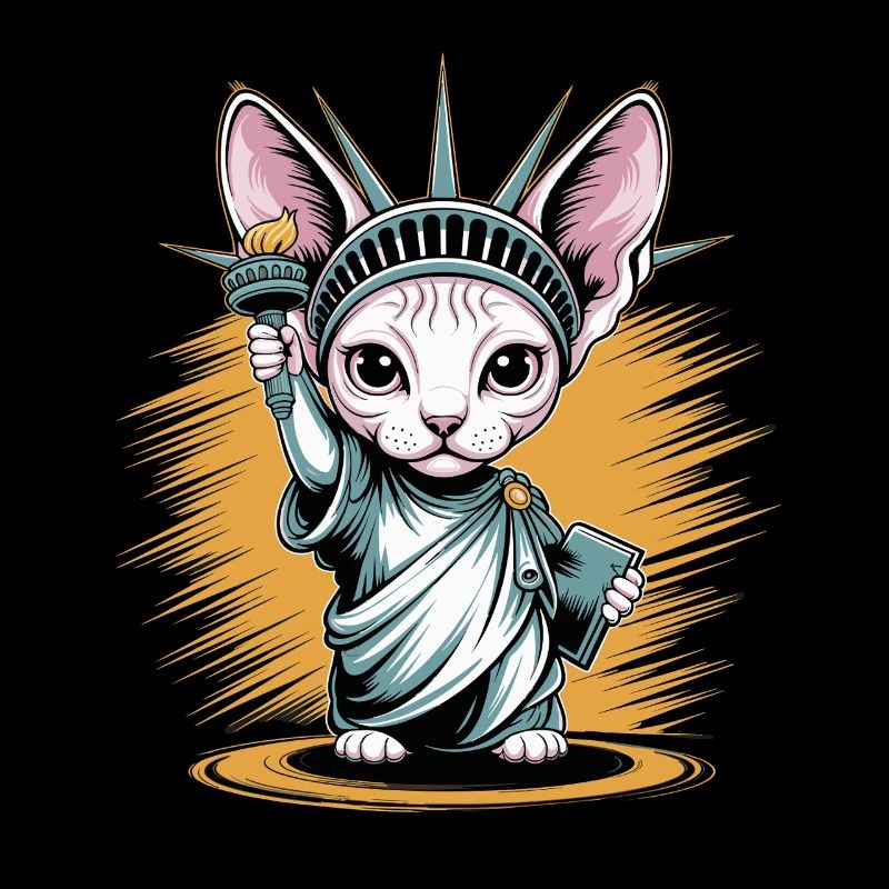 Œuvres d’art de la statue de la Liberté du Chat Sphinx