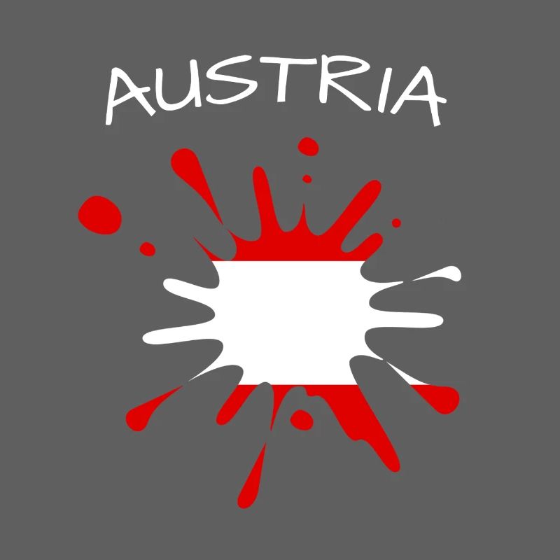 Austria Flag Paint Splash Austria Kleks