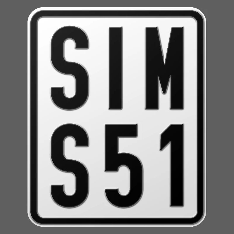 Simson S51 Moped Kennzeichen