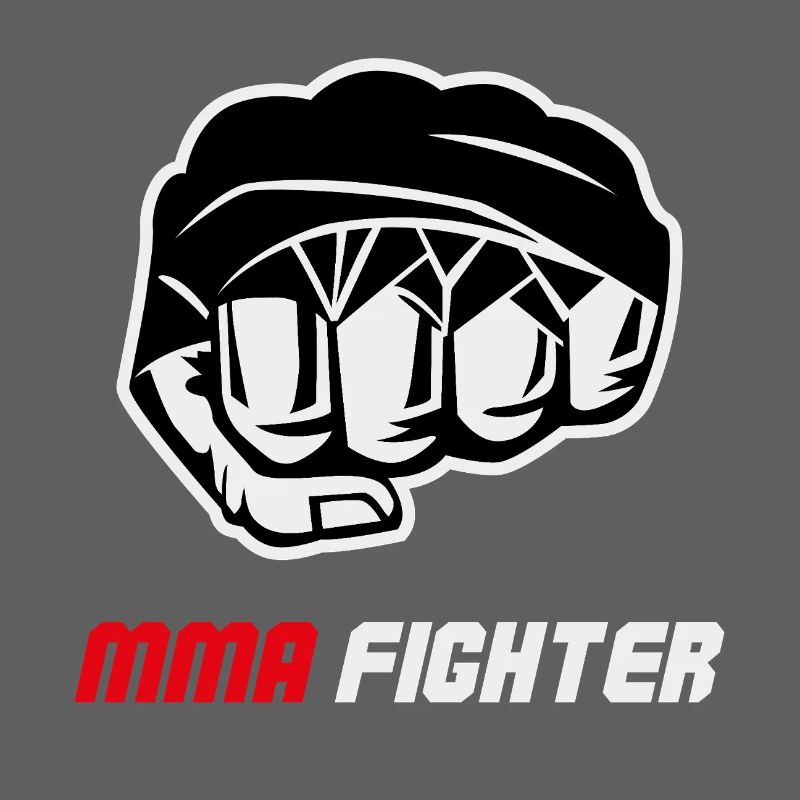 Combat de combat de combattant MMA à la poing
