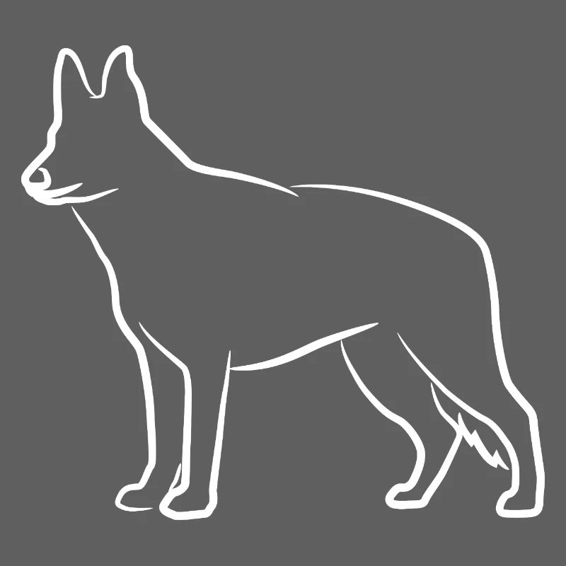 Deutscher Schäferhund Skizze