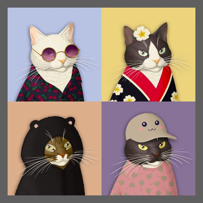 Cat Couture Quartet