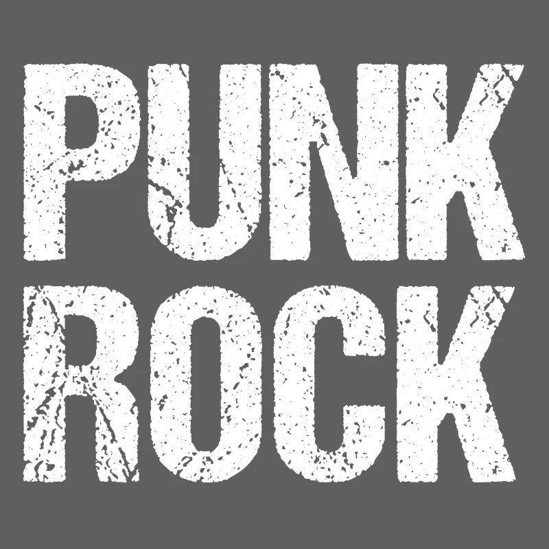 Punk Rock Distressed Typography