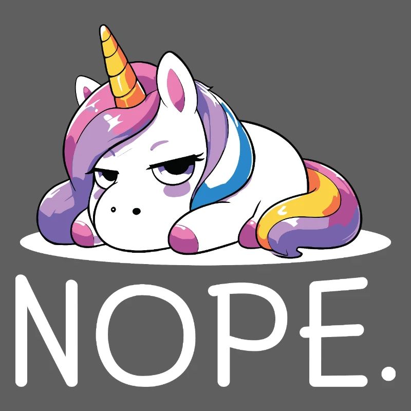 Nickerndes Einhorn NOPE