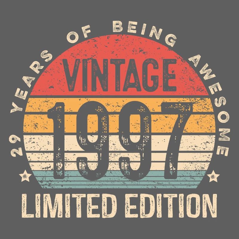 Vintage Est 1997 Limited Edition 29. Geburtstag