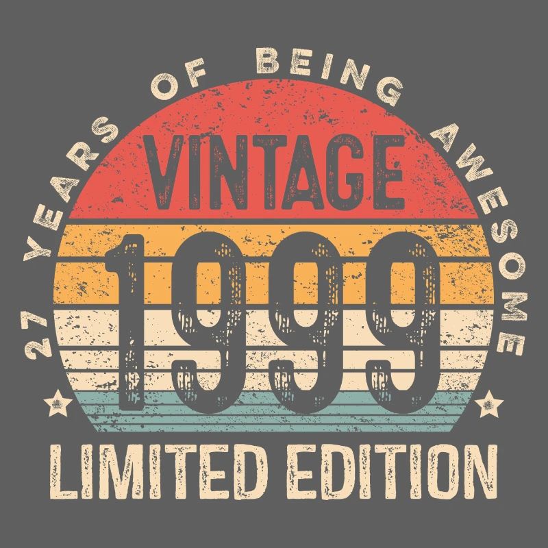27 ans cadeaux vintage 1999 édition limitée