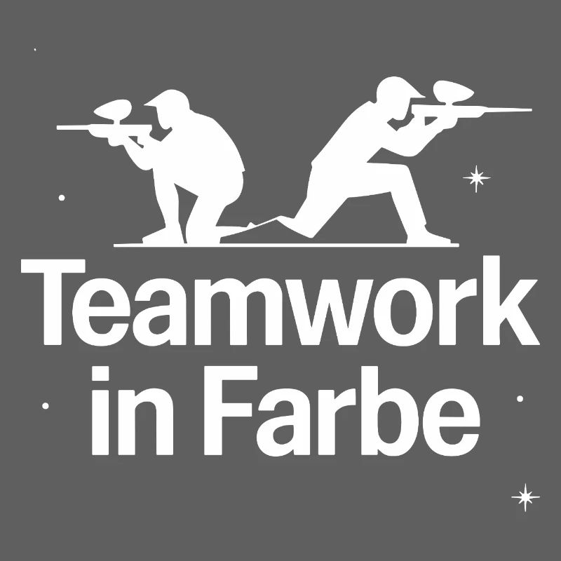 Travail d’équipe dans l’équipe de paintball en couleur pour s’amuser